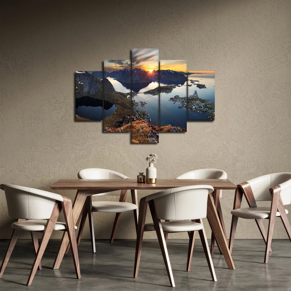 Obraz - Horská krajina, Nórsko (150x105 cm)