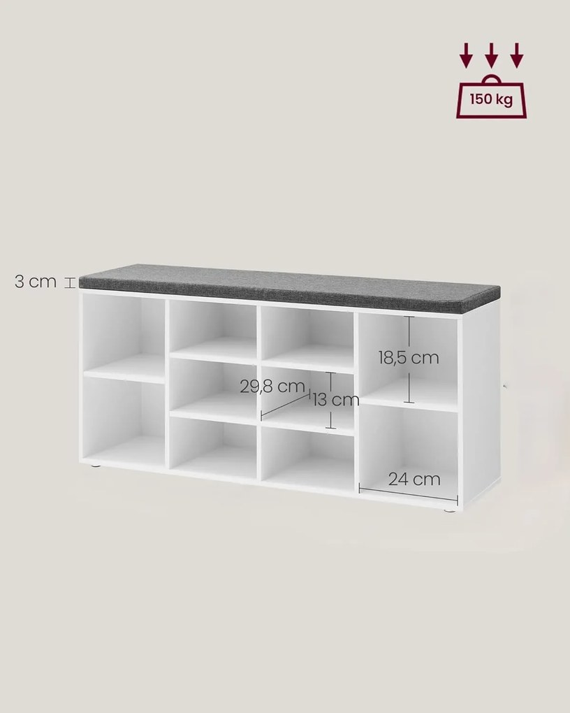 Topánkovník Houseland Rool biely