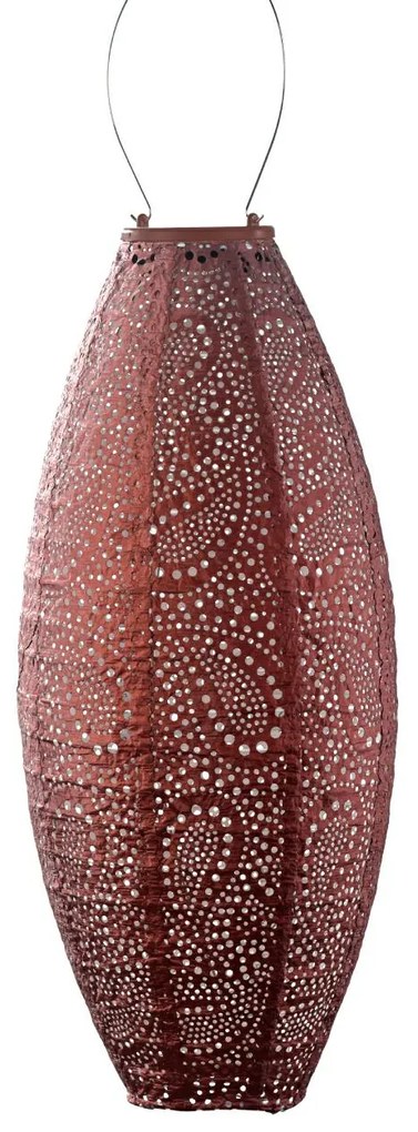 SOLÁRNY LAMPÁŠ LONG OVAL 45X20 CM MEDENÁ