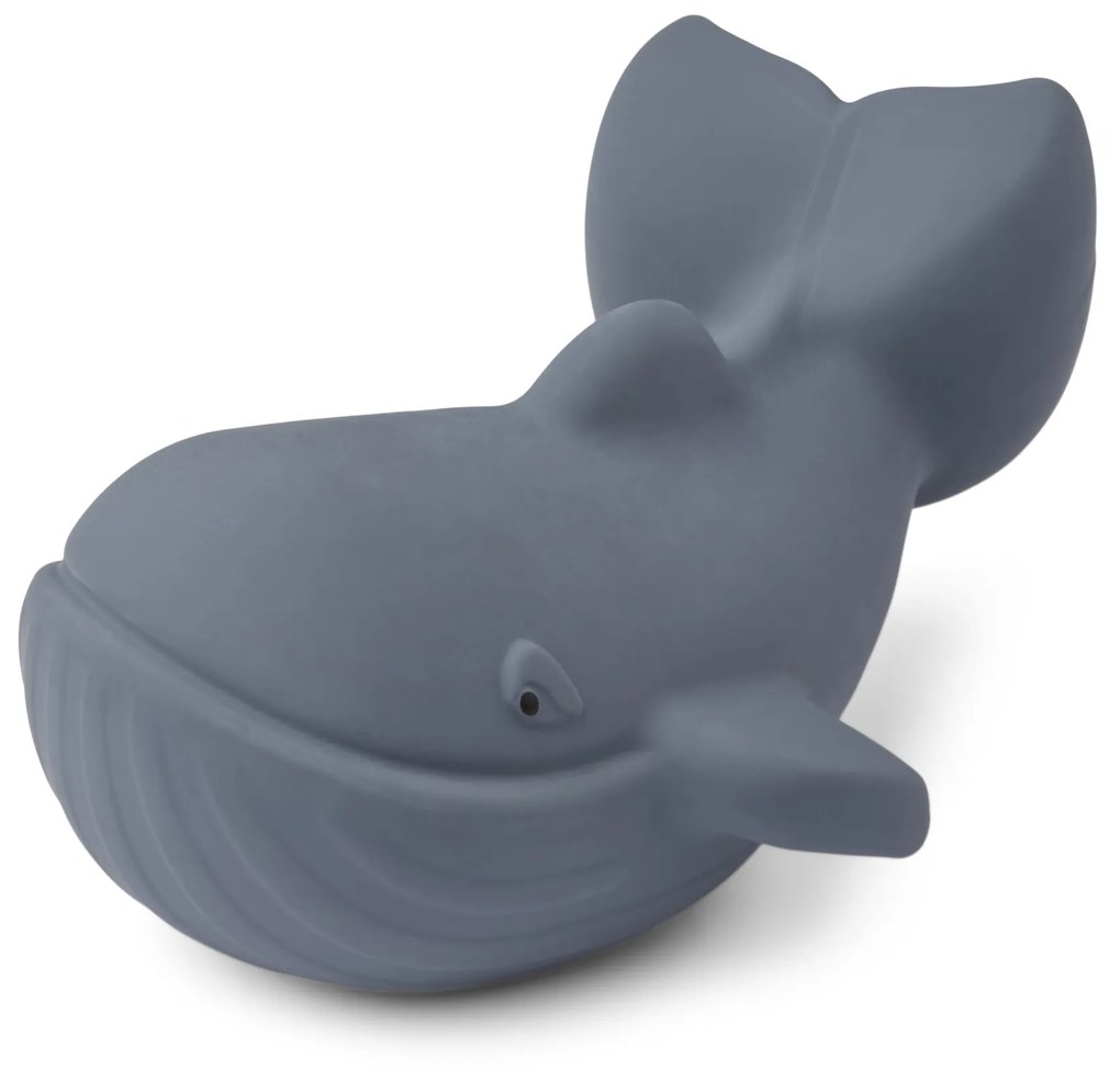 LIEWOOD Hračka do vane z prírodného kaučuku Yrsa Whale/Blue