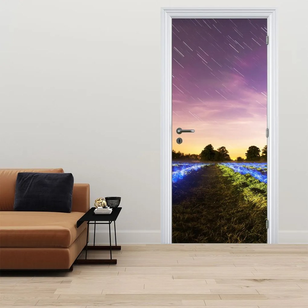 Fototapeta na dvere - Farebné pole (95x205cm)