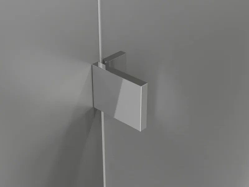 Mexen Lunar T, sklápací sprchový kút ľavý 100 x 110 cm, 8mm číre sklo, chrómový profil, 834T-100-110-01-00-L