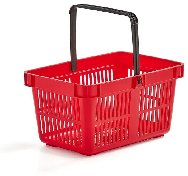 Nákupný košík, 27 L, 480x330x250 mm, červený