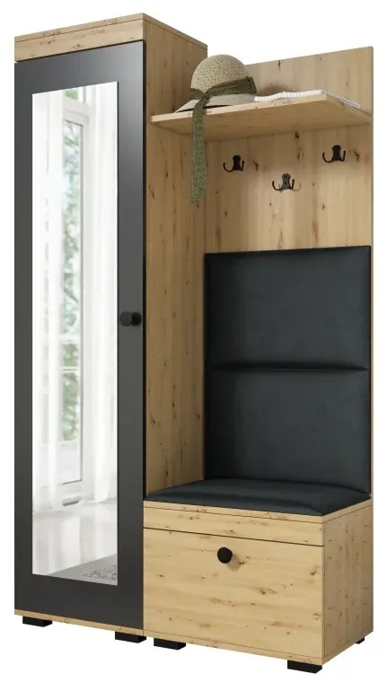 Predsieňová stena Duo, ľavá, artisan/+police