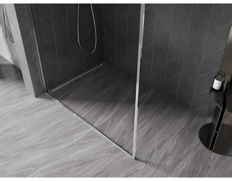 Mexen Kioto-F, sprchová zástena s rámom 180 x 202 cm, 8 mm číre sklo, chrómový profil, 800-180-104-01-00