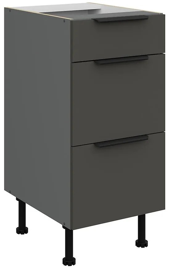 Kuchynská skrinka Aria-Gr/Ant Anti Fingerprint 40d 3s Bb