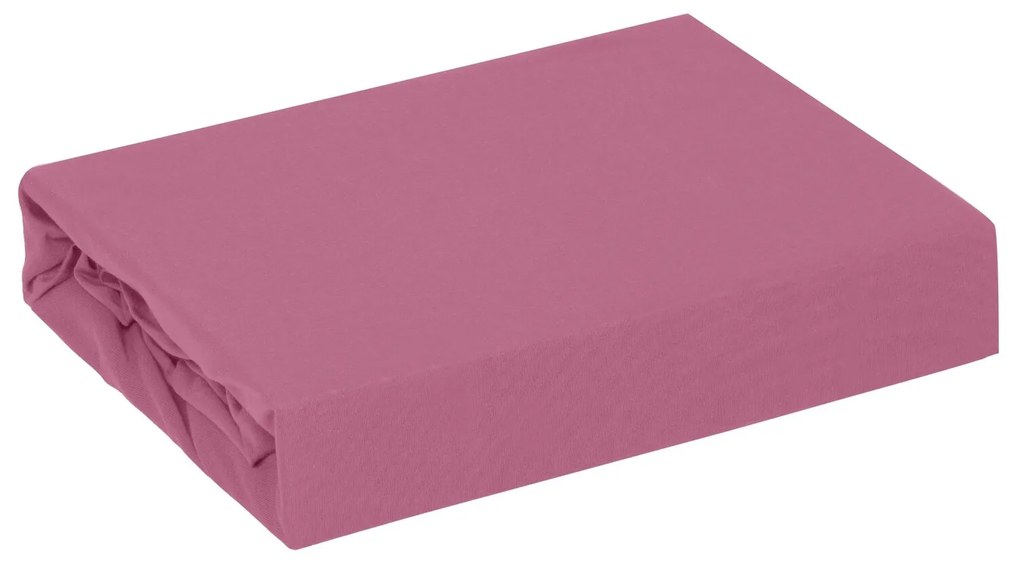 BAVLNENÉ PRESTIERADLO S GUMOU ADELA 220X200X25CM RUŽOVÁ