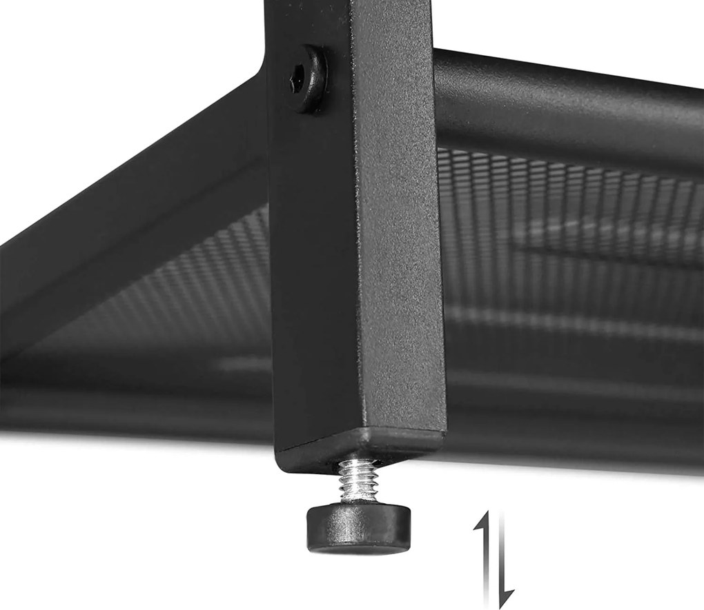 Lavica na topánky, stojan na obuv s 2 policami, rustikálny hnedý