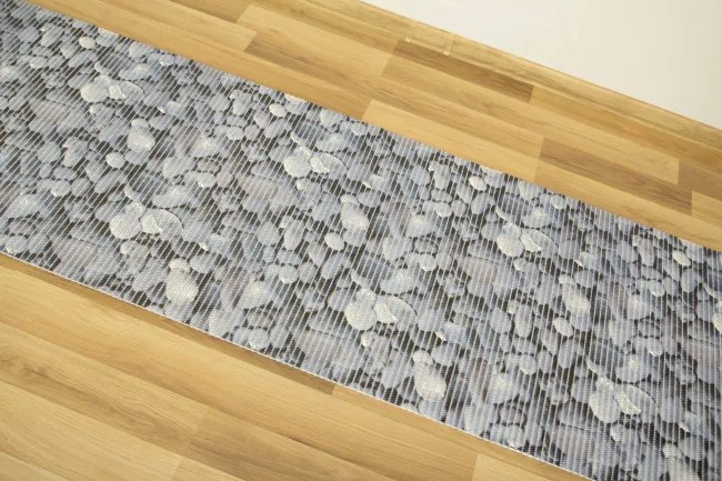 Kúpeľňová penová rohož Softy-tex Kamienky modrá