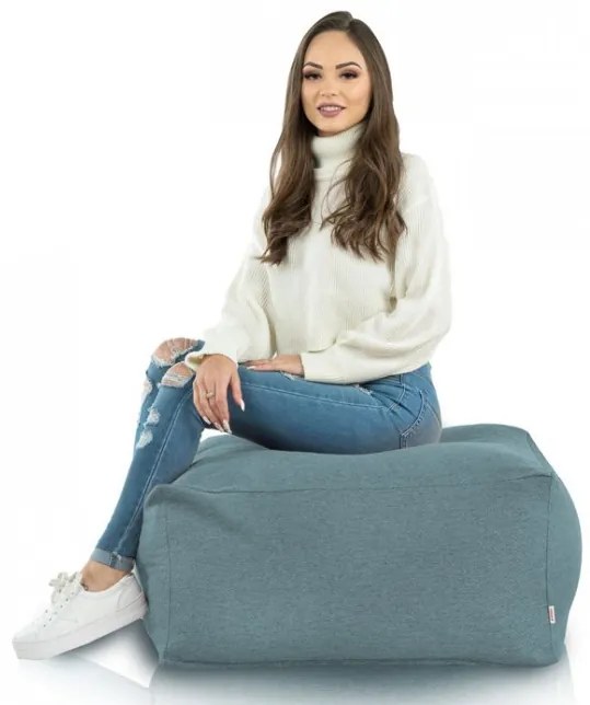 Taburetka Florencia melanž tyrkysová