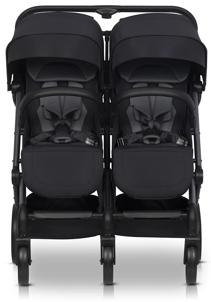 Súrodenecký kočík EasyGo Echo Ebony Black