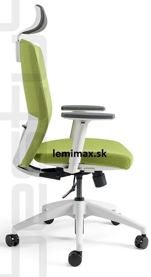 OFFICE PRO bestuhl -  OFFICE PRO bestuhl Kancelárska stolička J2 ECO WHITE SP zelená