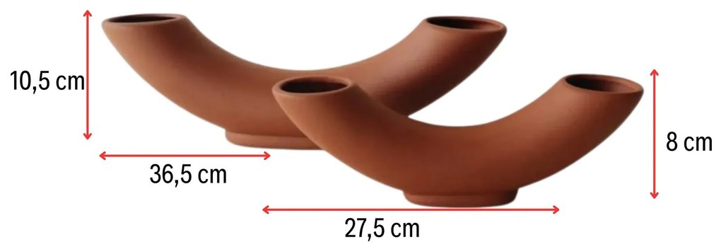 Horn Set - Tile Red