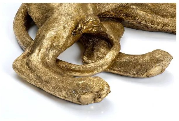 Lion dekorácia zlatá 113 cm