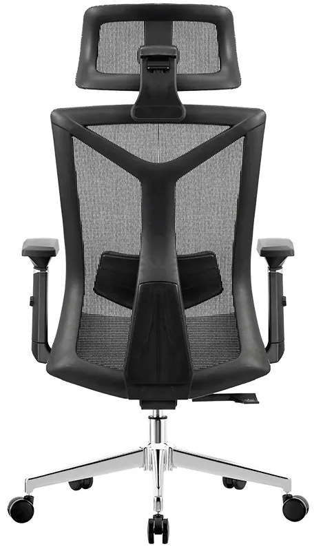 Kancelárska ergonomická stolička Neoseat MARCO — látka, čierna, nosnosť 150 kg