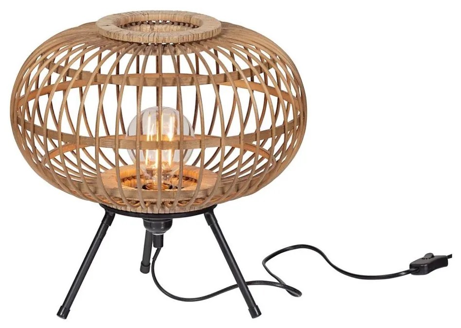 Stolná lampa BASICLABEL 1xE27/40W/230V bambus