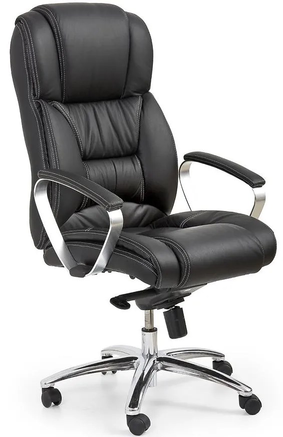 Kancelárske kreslo Foster čierna Koža