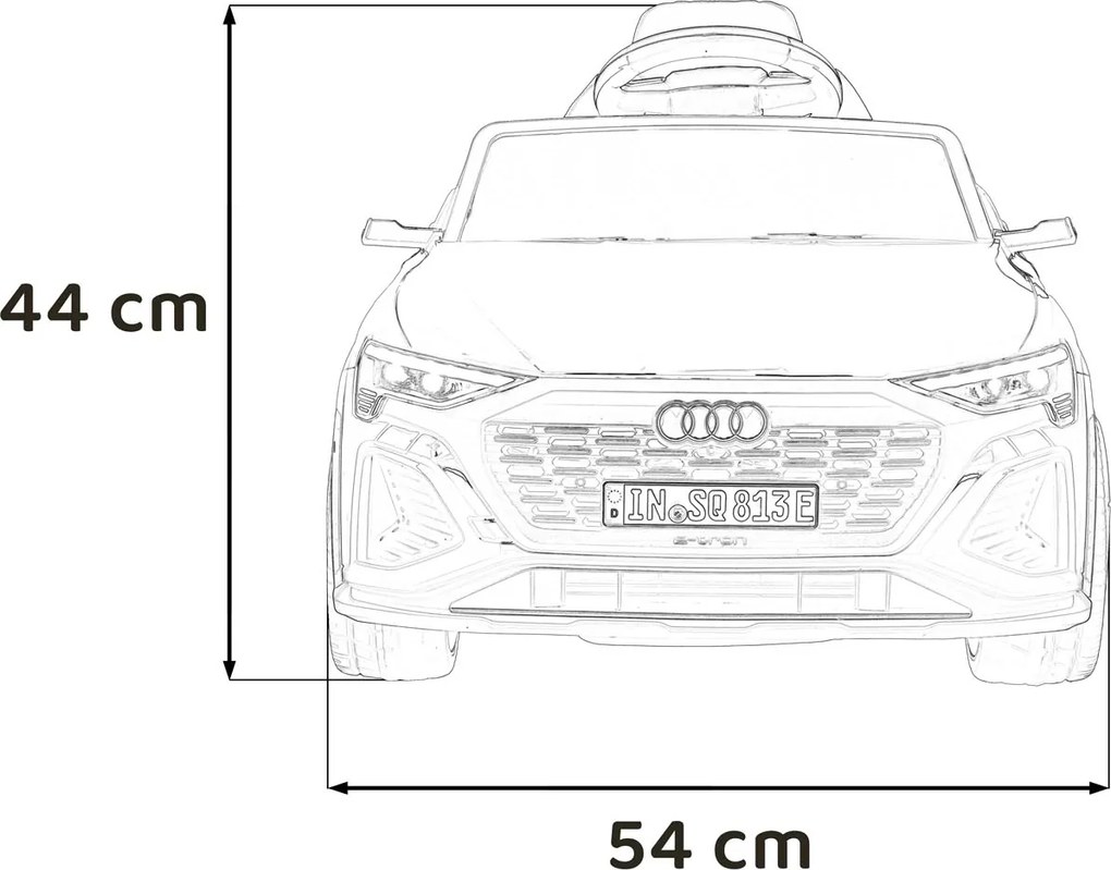 Ramiz Audi SQ8 vozidlo Čierna