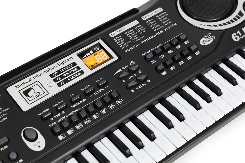 MULTISTORE Klávesové piano pre deti s mikrofónom + napájací zdroj