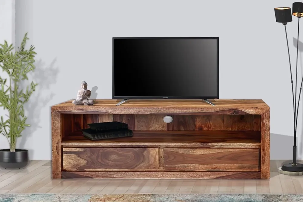 furniture-nabytek.cz - TV stolík drevený z masívu palisander 120x50x45