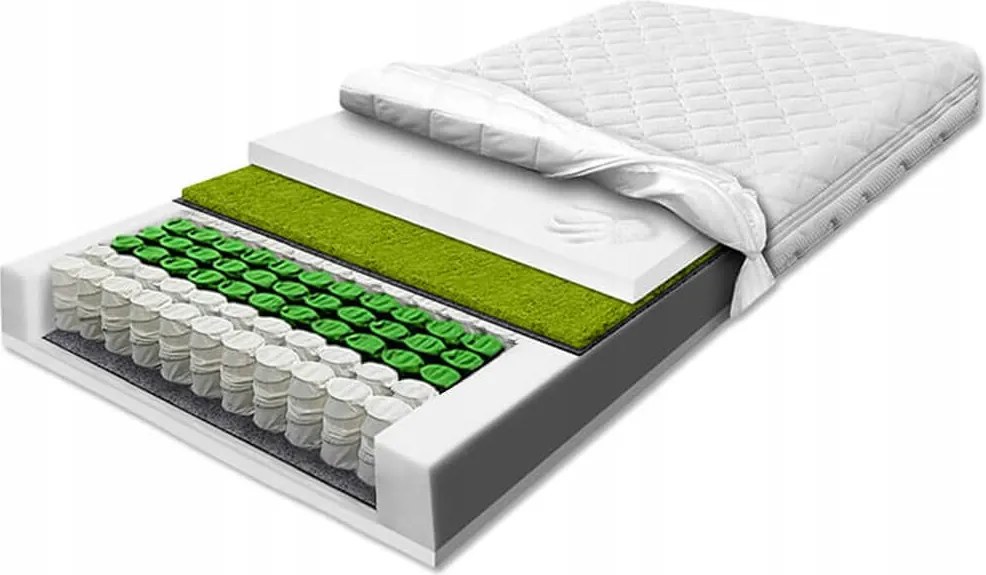 Matrac 180x200 vreckový visco morská tráva 20 priedušný H2