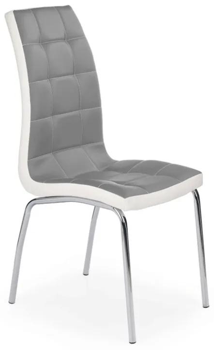 Jedálenská stolička DUO šedo/biela