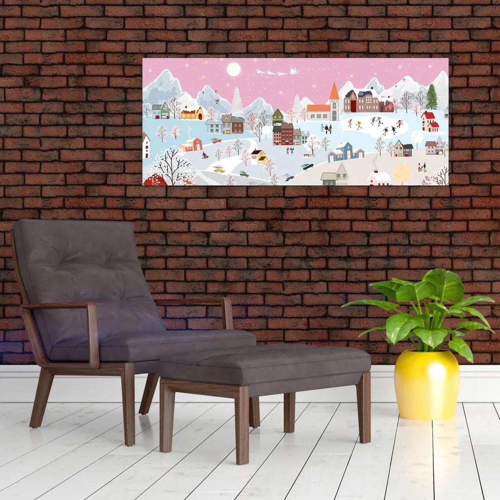 Obraz - Čarovná zima (120x50 cm)