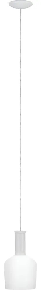 Eglo 62265 - Luster na lanku PASCOA 1xE27/60W/230V 15,6 cm biela