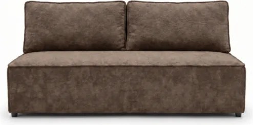 Dvojmiestna pohovka FORANO rozkladacia, hnedá
