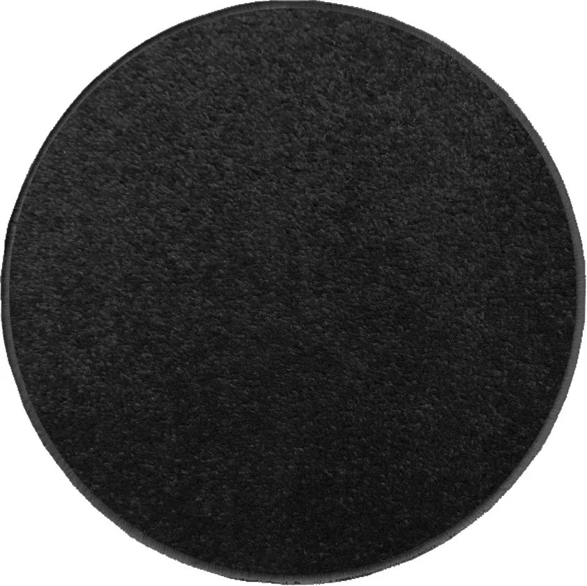 Vopi koberce Eton 2019-78 černý koberec kulatý - 400x400 (průměr) kruh cm