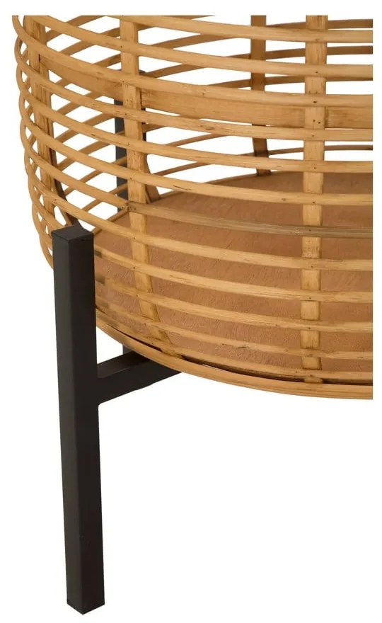 Súprava 2 ratanových stojanov na kvetináč Mauro Ferretti, výška 47 cm