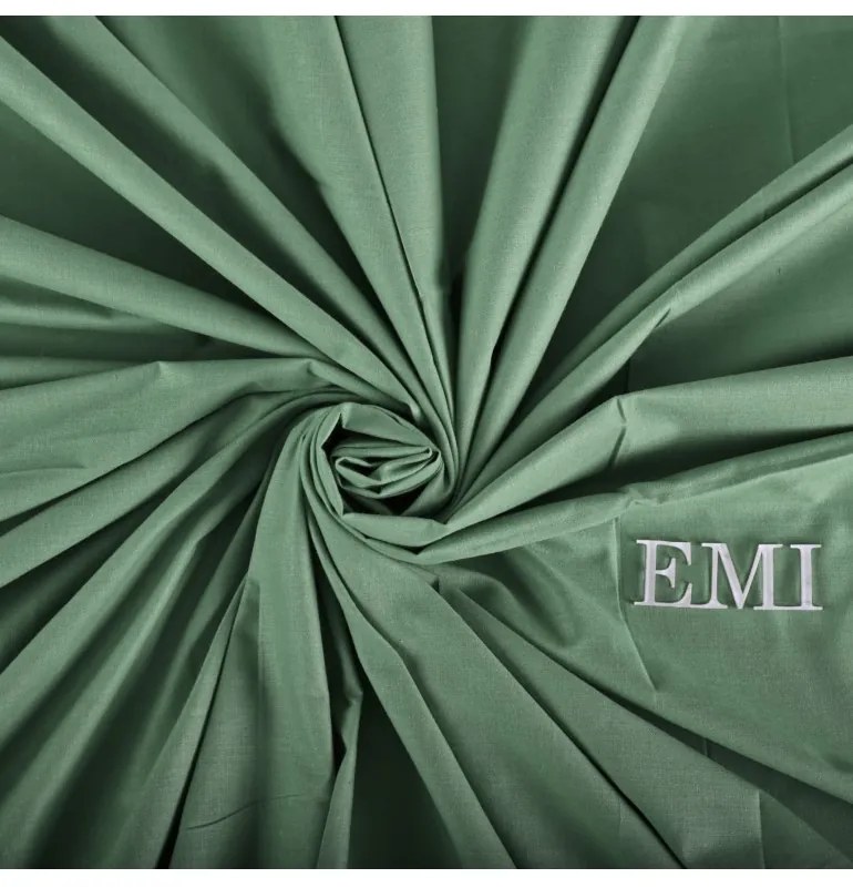 Plachta posteľná tmavozelená pevná EMI, Pevná plachta 140x220