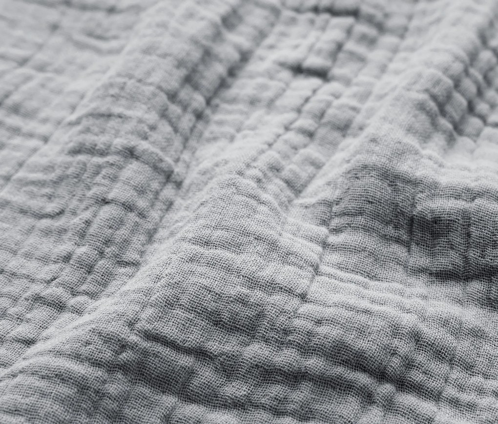 Poťahy na vankúše so vzorom mušlí, 2 ks, sivé, cca 80 x 40 cm