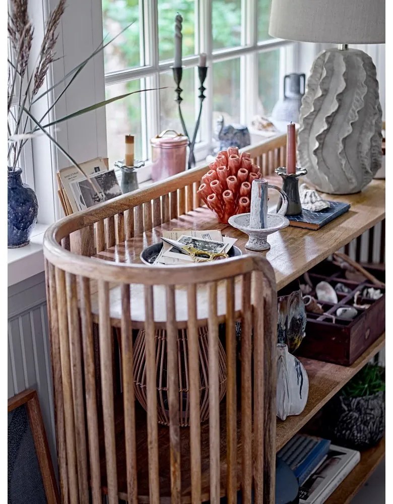 Béžová stolová lampa s textilným tienidlom (výška 64 cm) Natika – Bloomingville