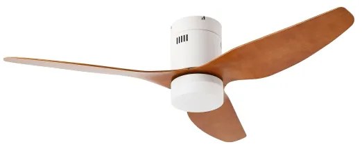ZEVENTI - LED stropný ventilátor PADUA LED/18W/230V Wi-Fi Tuya biela/hnedá + DO