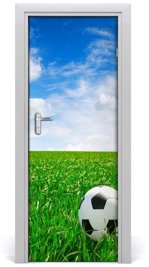 Fototapeta samolepiace dvere futbal na lúke 95x205 cm
