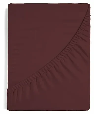 Napínacia plachta na matrac- Tmavo hnedé/čokoládové Jersey 180/220/25