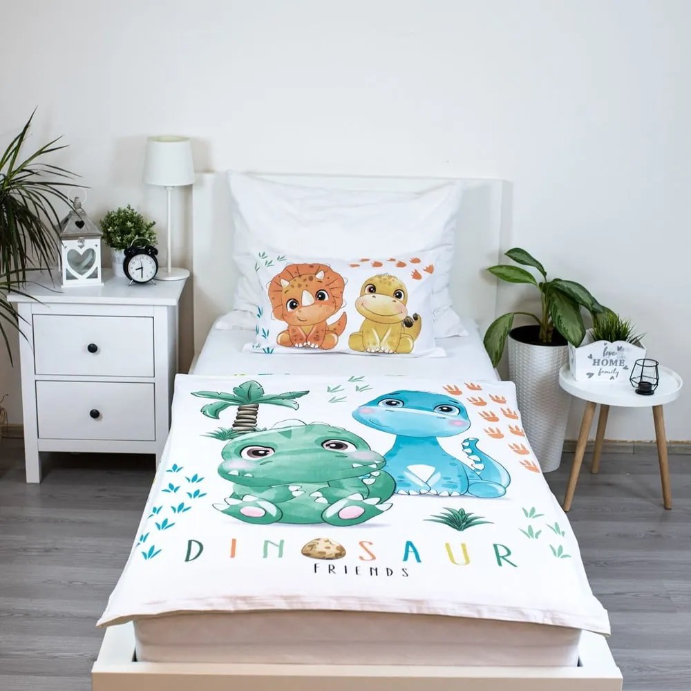 Bavlnené detské obliečky do postieľky 100x135 cm Dino – Jerry Fabrics