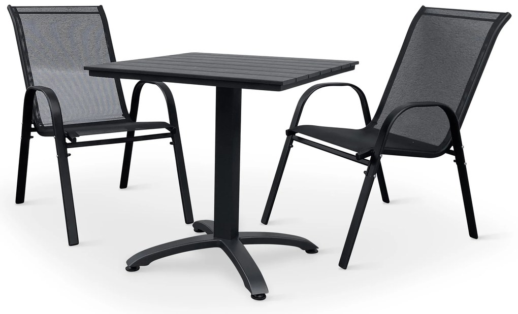 Noela Balkónový set Ristorante + 2x kovová stolička Ramada