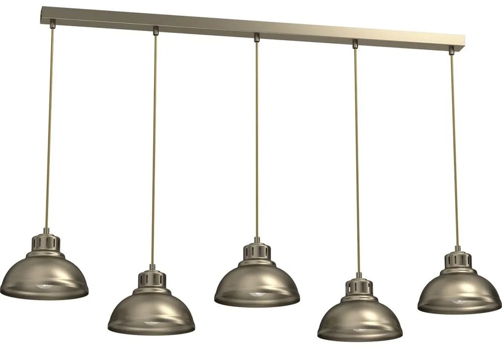 Luster na lanku SVEN 5xE27/15W/230V mosadz