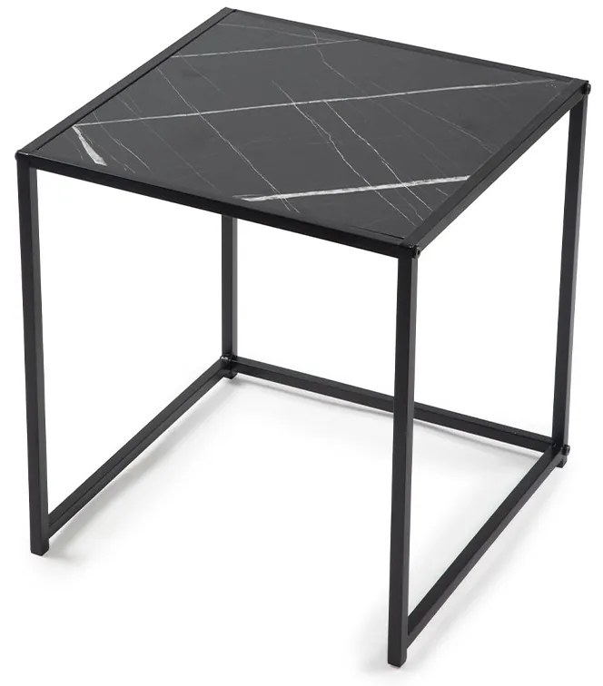 Noela Sada odkladacích stolíkov v dekore čierneho mramoru DUETTA 38,35