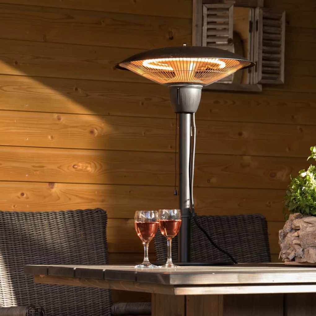 Sunred Stolný ohrievač Barcelona 1500 W halogénový čierny