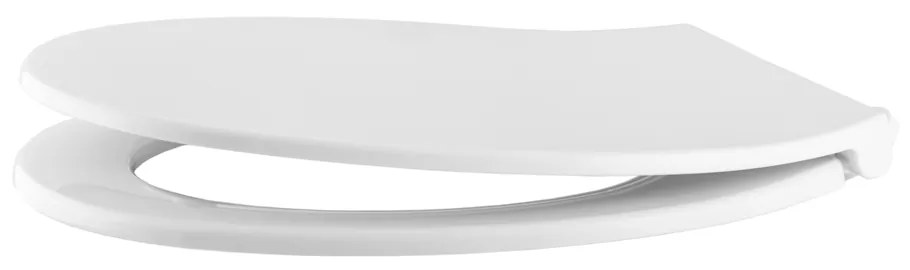 Gamma Porto, toaletné WC sedátko 445x370mm z polypropylénu s pomalým zatváraním, biela, GMA-PORTO