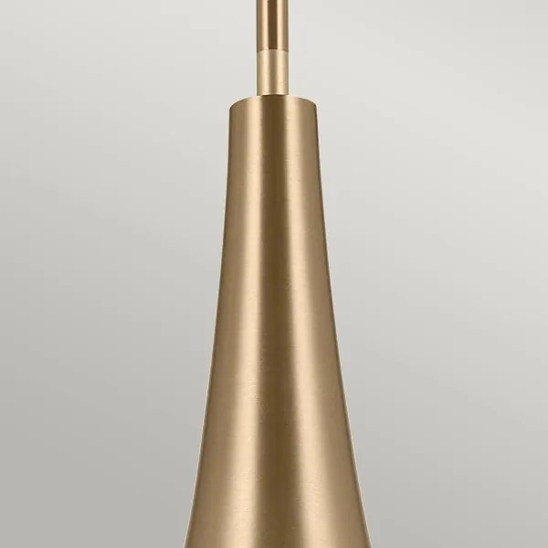 Kichler KL-DEELA-P-CPZ - Luster na tyči DEELA 1xE27/60W/230V pr. 17,8 cm mosadz