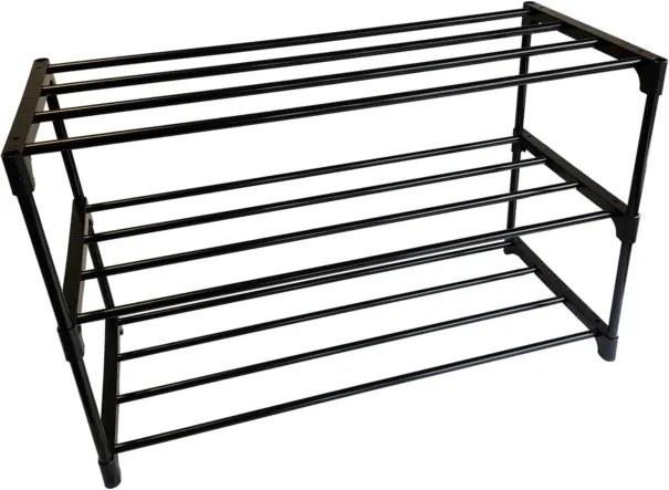 Beast Trojposchodový skladací kovový botník - 60 x 28 x 38 cm