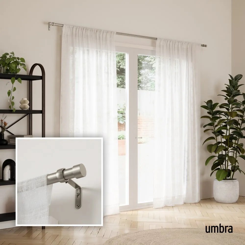 Roztiahnuteľná garniža z nehrdzavejúcej ocele 91 - 168 cm Cappa – Umbra