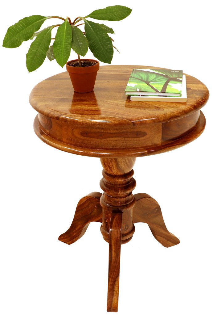 furniture-nabytek.cz - Konferenčný stolík okrúhly drevo palisander 50x60x50