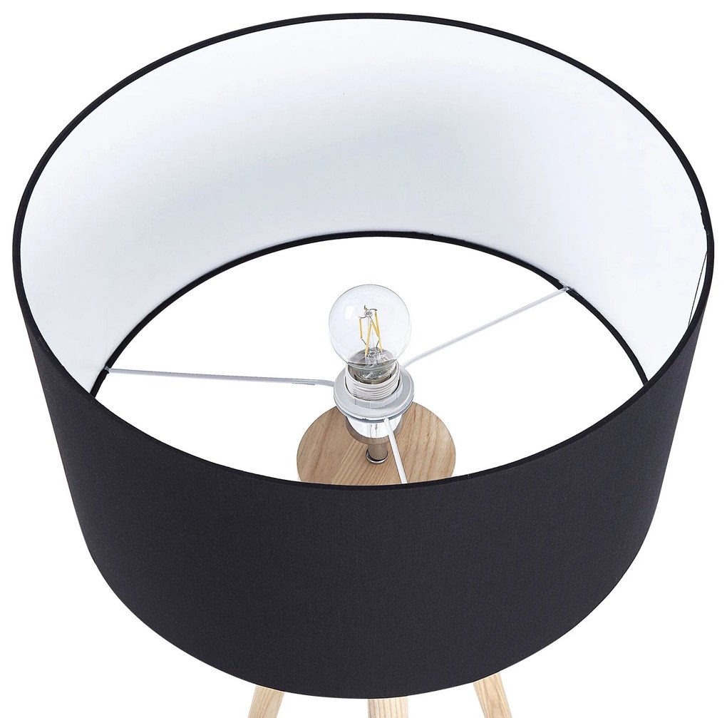 Klasická čierna stojaca lampa NITRA Beliani