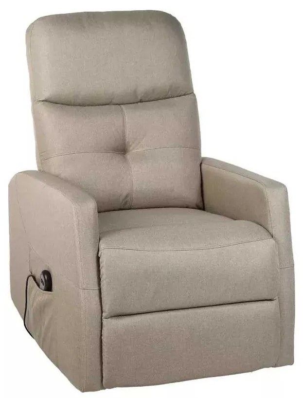 LuxuryForm DESIGN Elektricky polohovateľné televízne kreslo SEMIR - béžové