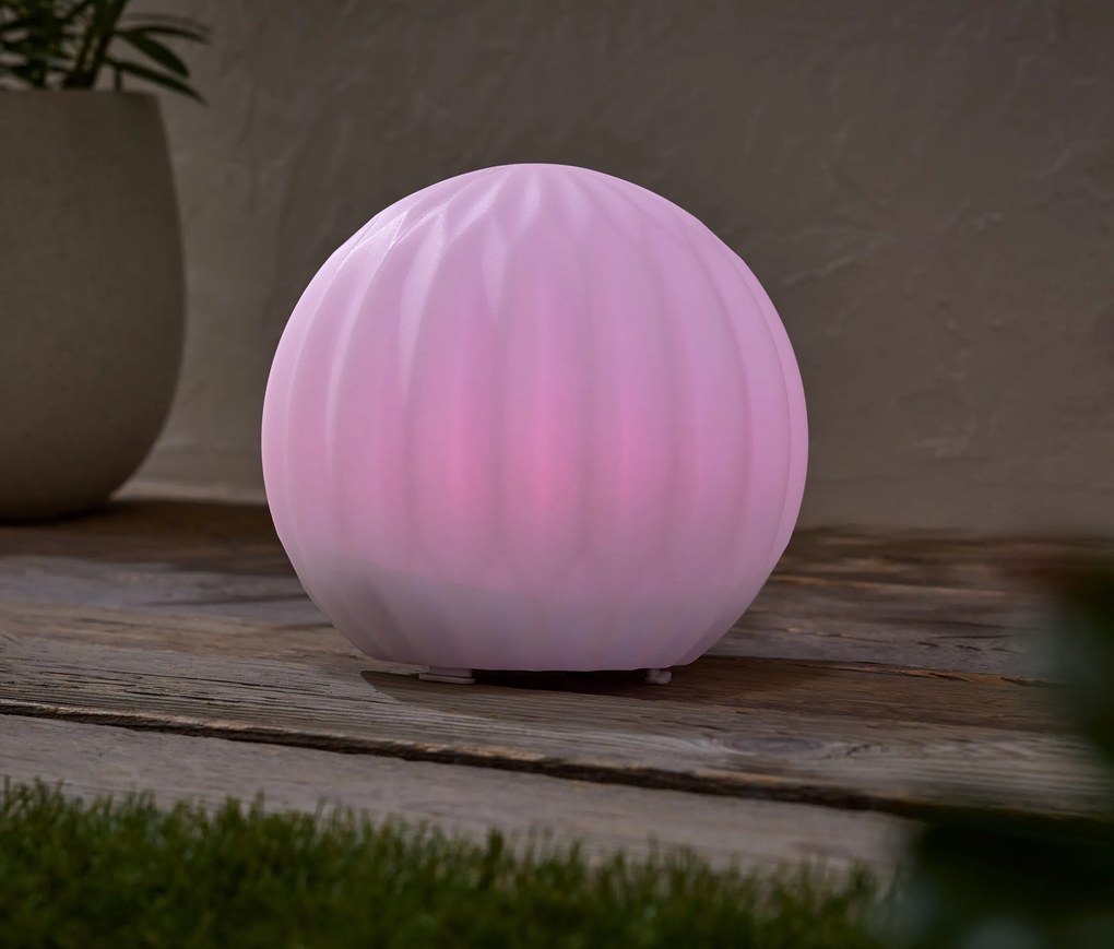 Solárne guľové svietidlo, 25 cm